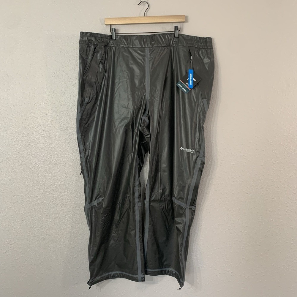 NWT Columbia‎ Women's 3X Titanium OutDry Extreme Wyldwood Rain Pants Waterproof